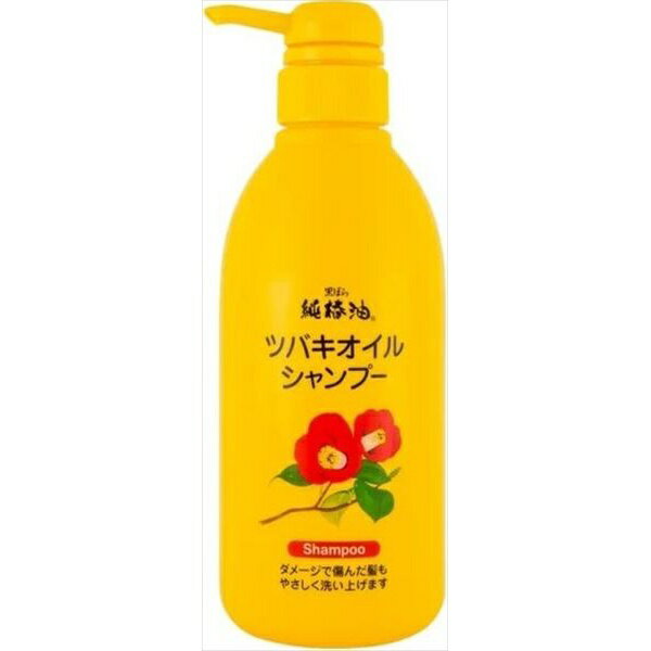 【24個セット】 純椿油 ツバキオイル シャンプー 500mL シャンプー 椿オイル 椿シャンプー 椿オイルシャンプー 補修 ダメージヘア カラーリング パーマ 傷んだ髪 パサついた髪 生搾り椿油 ツバキ油 毛髪補修 しっとり 潤い 日本製