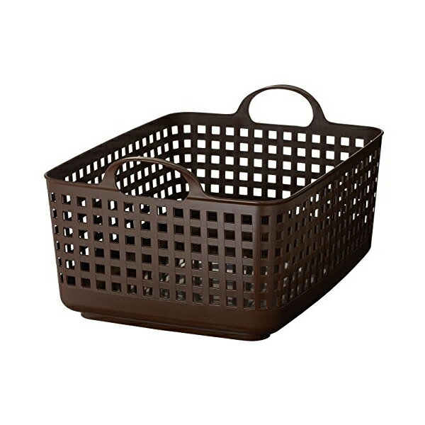 like-it SCB-7 ランドリー 収納 洗濯カゴ 持ち手付き バス バスケット 幅35.5 奥51 高24cm ブラウン 日..