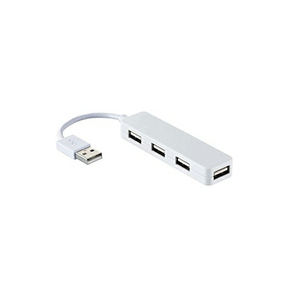 【正規代理店】 エレコム U2H-SN4NBWH USB2.0 ハブ 4ポート バスパワー Nintendo Switch動作確認済 ホワイト USBHUB2.0 / カラフルモデル / バスパワー / 4ポート / ホワイト