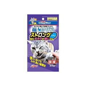 【6個セット】 キャティーマン 猫用おやつ 猫ちゃんホワイデント ストロング ツナ味 25g キャットフード 猫 ネコ ねこ キャット cat ニ..