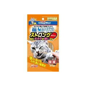  キャティーマン 猫用おやつ 猫ちゃんホワイデント ストロング チキン味 25g キャットフード 猫 ネコ ねこ キャット cat ニャンちゃん