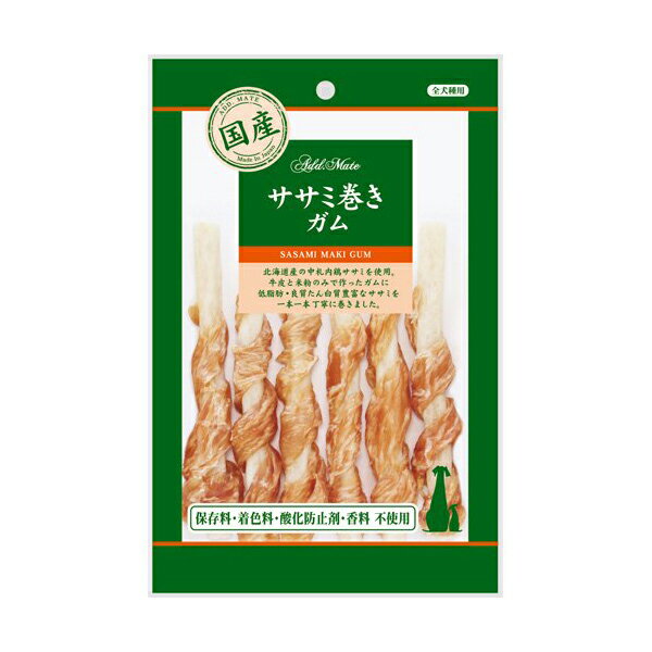 【3個セット】 ペティオ アドメイト Add.Mate 素材トリーツ ササミ巻きガム 6本入 巻ガム おやつ 1歳から 間食 日本製 Petio A12706 犬用おやつ ヤマヒサペットケア ドッグフード ササミ巻き ペット用品 犬用品 ドックフード ジャーキー スナック 安心素材