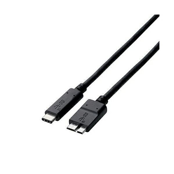 【正規代理店】 エレコム USB3-CMB05NBK USB-Cケーブル C-microB 0.5m USB3.1Gen2 認証品 3A出力 ブラック USB3.1ケーブル / Gen2 / C-microBタイプ 0. 5m / ブラック
