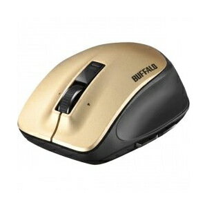 バッファロー 無線 レーザー プレミアムフィットマウス Mサイズ ゴールド BSMLW500MGD 送料無料