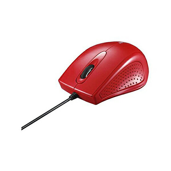 バッファロー 有線 3ボタン IR光学式マウス レッド BSMRU050RD 送料無料