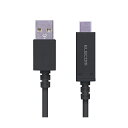  エレコム MPA-AC18SNBK USB TYPE C ケーブル タイプC ( A to C ) 温度検知機能付 USB2.0準拠品 1.8m ブラック スマートフォン用USBケーブル / USB2.0 / ( CオスーAオス ) / 認証品 ブラック