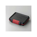 【正規代理店】 エレコム CMC-SDCHD02BK 耐衝撃メモリカードケース (SDカード4枚収納+microSDカード4枚収納+XQDカード2枚収納) ブラ...