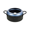 【2個セット】 ベストコ LC-482 リバティーコーポレーション 両手天ぷら鍋 ブラック 20cm 揚げクック 鉄製温度計付き Bestco 温度計付き フラ...