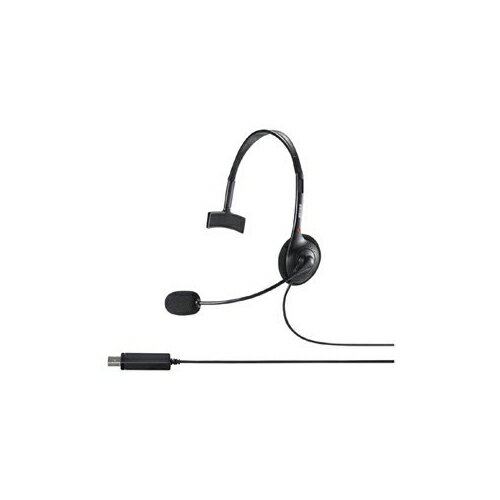 バッファロー 片耳ヘッドバンド式ヘッドセット USB接続 BSHSHUM110BK 送料無料 バッファロー 片耳ヘッドバンド式ヘッドセット USB接続 BSHSHUM110BK 送料無料