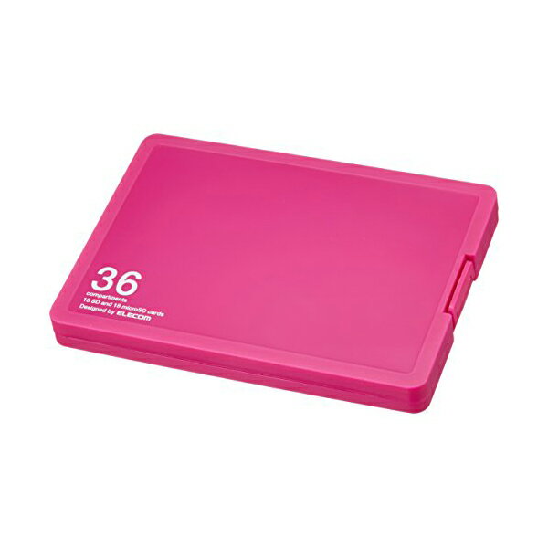 【3個セット】エレコム CMC-SDCPP36PN メモリカードケース SD ケース プラスチック 18枚 + microSD18枚収納 ピンク S…