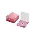 【正規代理店】 エレコム CCD-JSCS10CPN DVD CDケース プラケース スリム 1枚収納 10枚パック クリアピンク Blu-ray / ( / PS / )