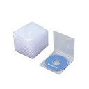 【正規代理店】 エレコム CCD-JSCN10CR DVD CDケース プラケース 標準タイプ 1枚収納 10枚パック クリア Blu-ray / ( 標準 / PS / )