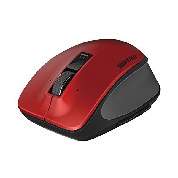 バッファロー 無線 BlueLED プレミアムフィットマウス Mサイズ レッド BSMBW500MRD 送料無料