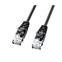 サンワサプライ カテゴリ6極細LANケーブル LA-SL6-01BK CAT6LANケーブル ( 極細・1m・ブラック ) 送料無料