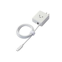 エレコム USB 充電器 ACアダプター [ スマホ 対応 ] usb type c ×1ポート 急速充電器 折畳式プラグ MPA-ACCFW154WF スマートフォン / タブレット用 AC充電器 / USB_Type-C / ケーブル一体型 / USB-Aメス付 / 1.5m / 5V3A対応 / ホワイトフェイス ELECOM