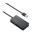 【正規代理店】 エレコム MR3-A006BK カードリーダー USB3.0 9倍速転送 スリムコネクタ ケーブル一体タイプ ブラック USB3.0対応メモリリーダライタ その1