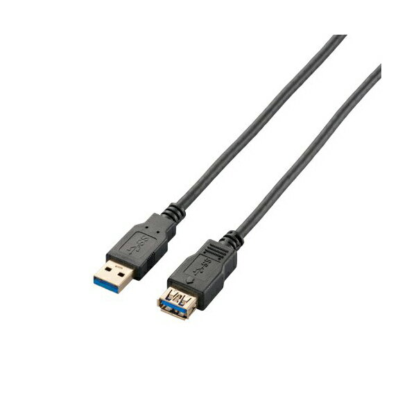 【2個セット】エレコム USB3-E15BK USBケーブル USB3.0 A-A延長タイプ スタンダード 1.5m ブラック USB3.0ケーブル