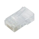【3個セット】エレコム LD-RJ45T10/T RJ45コネクタ CAT5e対応 単線仕様 つめ折れ防止コネクタ 10個入り LD-RJ45T10 / T L...