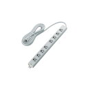 【正規代理店】 エレコム T-WRM3830LG/RS 電源タップ 3m EU RoHs指令準拠 二重構造工事用 コンセント 延長コード タップ 抜け止め 3P 8個口 3Pプラグ マグネット付き ELECOM 配線 プラグ マグネット ケーブル長 工事用タップ マグネット付 グレー 業務用 送料無料