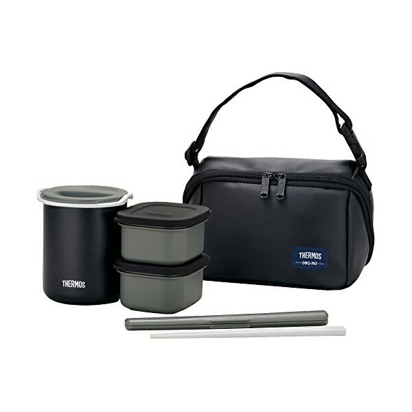 サーモス DBQ-362MTBK 保温弁当箱 約0.8合 マットブラック DBQ-362 MTBK THERMOS 男性 会社 プレゼント 人気 弁当箱 食洗機...