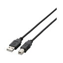 【3個セット】エレコム U2C-BN30BK USBケーブル USB2.0 A-Bタイプ 3m ブラック USB2.0ケーブル / ノーマル / 送料無料(2)