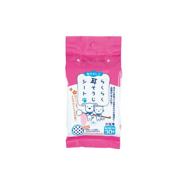 【2個セット】 スーパーキャット SuperCat らくらく 耳そうじ シート プレミアム 30枚入り 犬 イヌ いぬ ドッグ ドックdogワンちゃん 安心素材