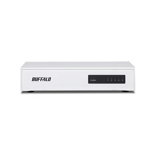 バッファロー iBUFFALO-10 / 100Mbps対応 スイッチングHub 5ポート ホワイト LSW4-TX-5NS / WHD 送料無料