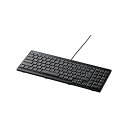 バッファロー iBUFFALO-USB接続 有線スリムキーボード ブラック BSKBU14BK 送料無料