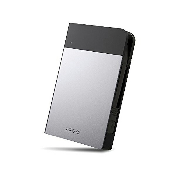 バッファロー iBUFFALO?ICカード対応 耐衝撃 ポータブルHDD 2TB シルバー HD-PZN2.0U3-S 送料無料