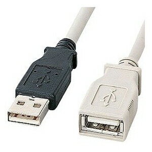 サンワサプライ USB延長ケーブル KU-EN5K USB延長ケーブル（5m・ライトグレー） 送料無料