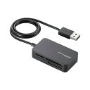 【正規代理店】 エレコム MR-A39NBK 小型メモリリーダライタ Windows11 対応 ELECOM 6カ月保証 リーダー メモリリーダライタ カードリ...
