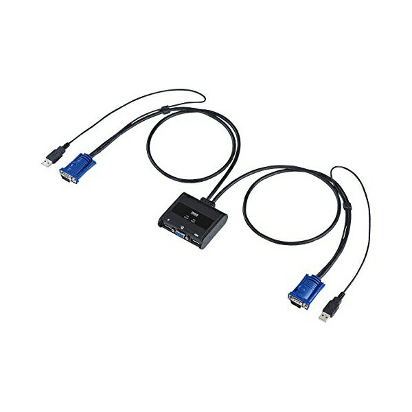 サンワサプライ パソコン自動切替器 (2:1) SW-KVM2UUN パソコン切替器 自動 2：1 USB 切替機 送料無料