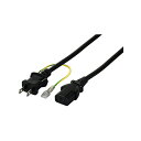 バッファロー iBUFFALO_電源ケーブル ソケット ( メス ) ⇔プラグ ( オス ) 2.0m ブラック BSACC0620BKA 送料無料