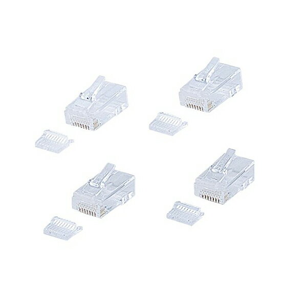 サンワサプライ RJ-45コネクタ (より線 超フラットケーブル用) ADT-RJ45-10FN RJ-45コネクタ(より線・超フラットケーブル用・10個入り) 送料無料