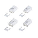 【 送料無料 】 サンワサプライ カテゴリ6RJ-45コネクタ ( 単線用 ) ADT-6RJ-10N カテゴリ6RJ-45コネクタ ( 単線用・10個入り ) その1