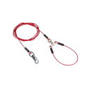 ペティオ タフギア ロングワイヤーチェーン プラス 3.5mm レッド 中型犬 から20kg Petio W24598 ペット用品 ロング 中型犬用 ワイヤー わんぱく ペット 犬用 係留 金属 安心素材 価格は1個のお値段です