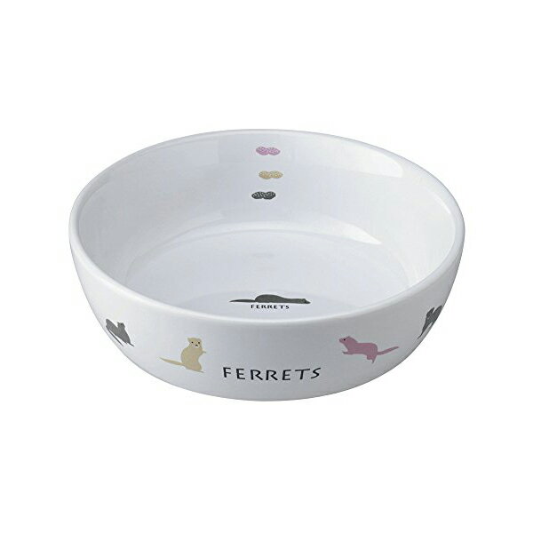 【6個セット】 マルカン フェレットのラウンド食器 フェレット ES-18 MARUKAN フードボール 陶器製 小動物 ペット 容器 食器 用品 安心素材