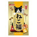 ●ねこ福●ねこ福 チーズ仕立て 42g●ブランド：日清ペットフード●かわいい小袋を開けるたびに、芳醇な香りが食欲をそそる「チーズ仕立て」。うま味と食感の異なる3種類の粒で、飽きっぽいネコちゃんも大満足です。 原材料 穀類(とうもろこし、小麦粉、中白糠、コーングルテンミール、玄米、ホミニーフィード)、魚介類(フィッシュミール、まぐろ節粉、フィッシュパウダー、まぐろ節、カニエキスパウダー)、肉類(ミートミール、チキンミール、チキンパウダー)、油脂類(動物性油脂、フィッシュオイル、植物性油脂)、糖類(砂糖、オリゴ糖)、コーンスターチ、大豆ミール、チーズパウダー、野菜類(キャベツパウダー、にんじんパウダー、ほうれん草パウダー、かぼちゃパウダー)、ユッカ抽出物、ビートパルプ、クロレラ、グルコサミン、L-カルニチン、β-グルカン、ミネラル類(カルシウム、リン、カリウム、ナトリウム、塩素、鉄、銅、マンガン、亜鉛、ヨウ素)、ビタミン類(A、D、E、K、B1、B2、B6、パントテン酸、ナイアシン、葉酸、コリン)、アミノ酸類(メチオニン、タウリン)、重炭酸ナトリウム、食用黄色5号、食用赤色3号、食用黄色4号、食用青色1号、食用赤色102号、酸化防止剤(ローズマリー抽出物) ●製造元リファレンス：1022220●フレーバー：チーズ●商品の形状：粒●商品の数量：6●電池使用：いいえ(!--4tt-3t--)(img src="https://image.rakuten.co.jp/auc-ulmax/cabinet/sozai/4tt-3t.gif")