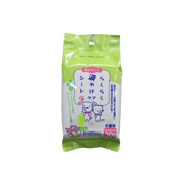 【6個セット】 スーパーキャット SuperCat らくらく 涙やけ ケア シート プレミアム 30枚入り 犬 イヌ いぬ ドッグ ドックdogワンちゃん 安心...