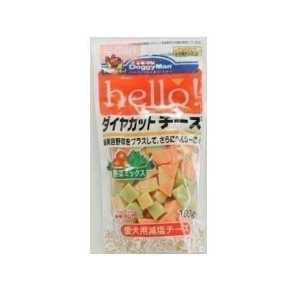 【6個セット】 ドギーマン hello ダイヤカットチーズ 野菜 100g 犬 おやつ チーズ 全犬種 生後2ヶ月~ 日本製 犬用スナック ドギーマンハヤシ 野菜ミックス 食品営業部 ドッグフード 犬用品 ドックフード スナック ハヤシ ドッグ ペット 犬用 間食 安心素材