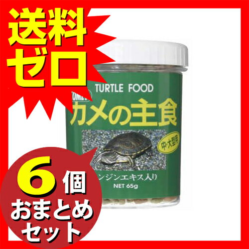 【 送料0円 】 カメの主食65g おまとめセット 【 6個 】 エサ えさ 餌 フード カメ かめ 亀