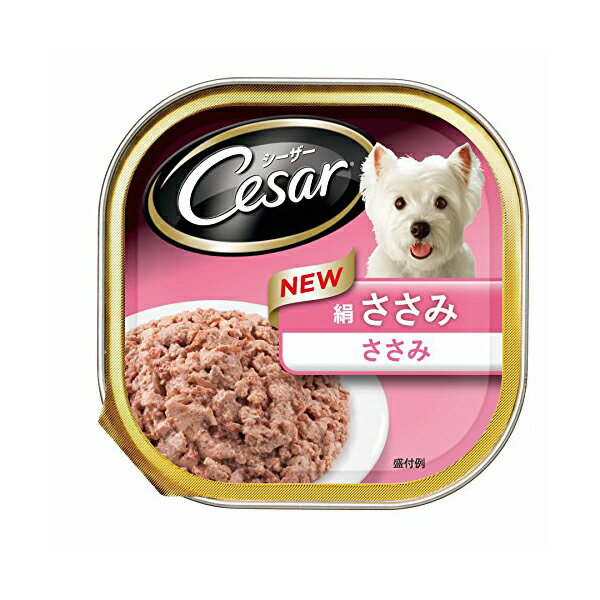 【6個セット】 マースジャパンリミテッド マースジャパン シーザー 絹ささみ ささみ 100g チキン パテ ドッグフード 総合栄養食 ペット用品 ウェットフード 犬用品 トレー ドックフード トレイ ささみ入り 犬フード イヌ マース ウエット ドッグ 対象年齢 安心素材