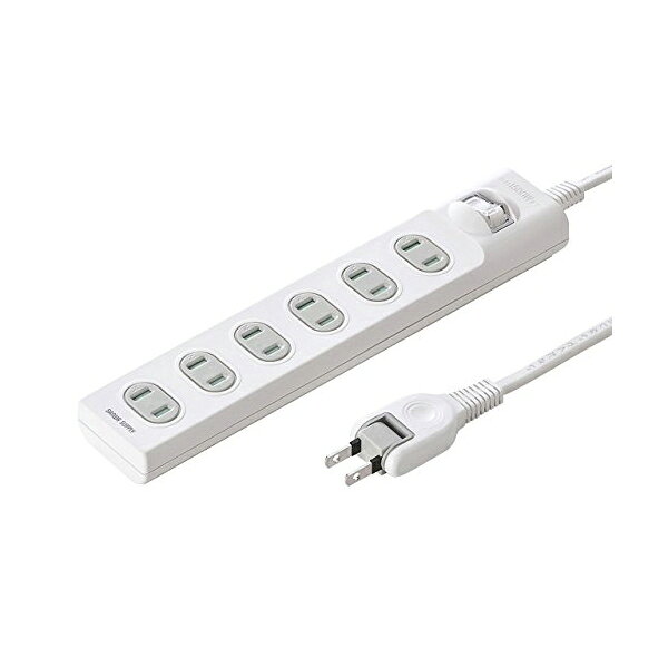 サンワサプライ 火災予防安全 タップ TAP-TSH65SWN 送料無料