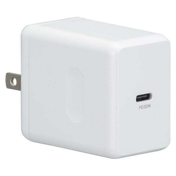 オーム電機 MAV-AP30W-W AC充電器 MAV-AP30 OHM ホワイト
