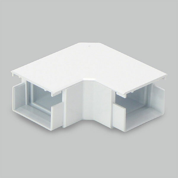 マサル工業 MDM102 平面マガリ 0号 ホワイト 研究用 付属品 エムケーダクト付属品 モール ミルキーホワ..