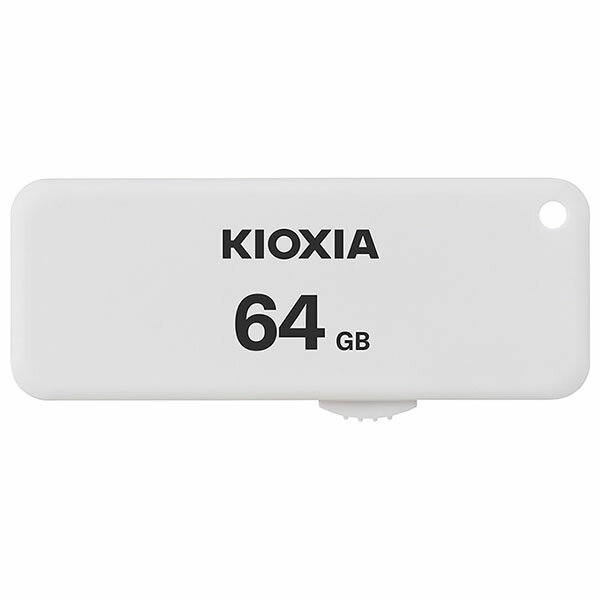キオクシア 4582563850477 USB2.0 (64GB/ホワイト) ホワイト スライド式 オーム電機 キャップレス 東芝 東芝メモリ パソコン周辺機器 ホワイトデー パッケージ 日本語 メモリ フラッシュメモリ