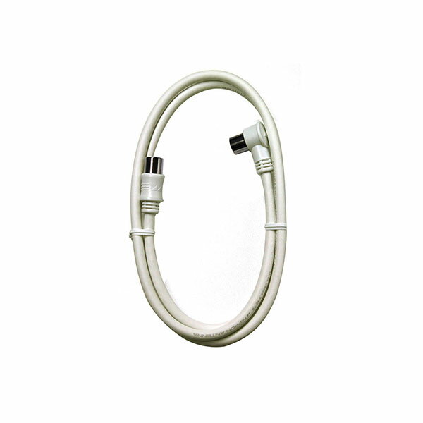 日本アンテナ NA4NLS1B テレビ接続ケーブル4C (L型-S型プッシュ/4K8K対応/1m) ホワイト アンテナケーブル テレビ接続ケーブル