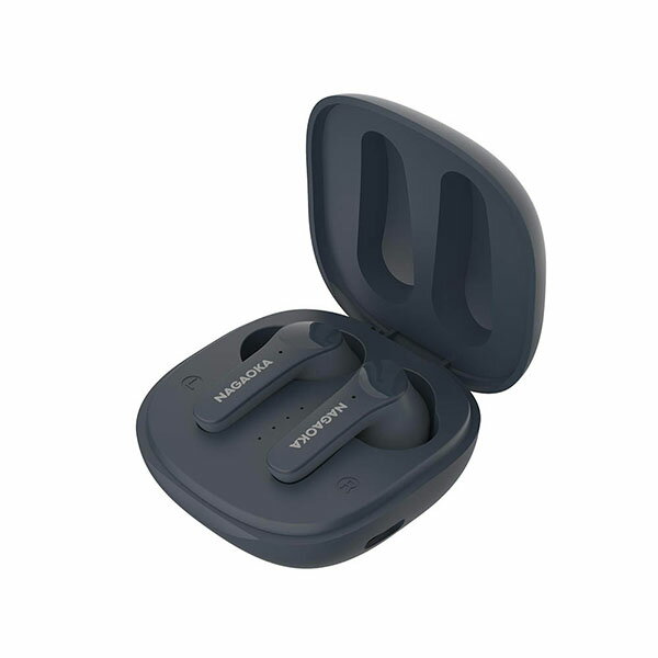 ナガオカ BT828ANCNGR 完全ワイヤレスイヤホン (Bluetooth5.0/ノイズキャンセリング/防水保護IPX4/ナイトグレー) ワイヤレスイヤホン 防水 マイク付き ワイヤレス ノイズキャンセリング イヤホン