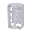 オーム電機 DZ-FCB1W モール用BOX (白/1個用) モールボックス ホワイト 露出ボックス オーム スイッチボックス イリズミ モール用 モールパーツ