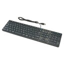 オーム電機 PC-SKC41 K USBフルキーボード (有線ケーブル長1.4m/108+5キー/12ファンクションキー/ブラック) ブラック オーム パソコン 有線 キーボード(2)